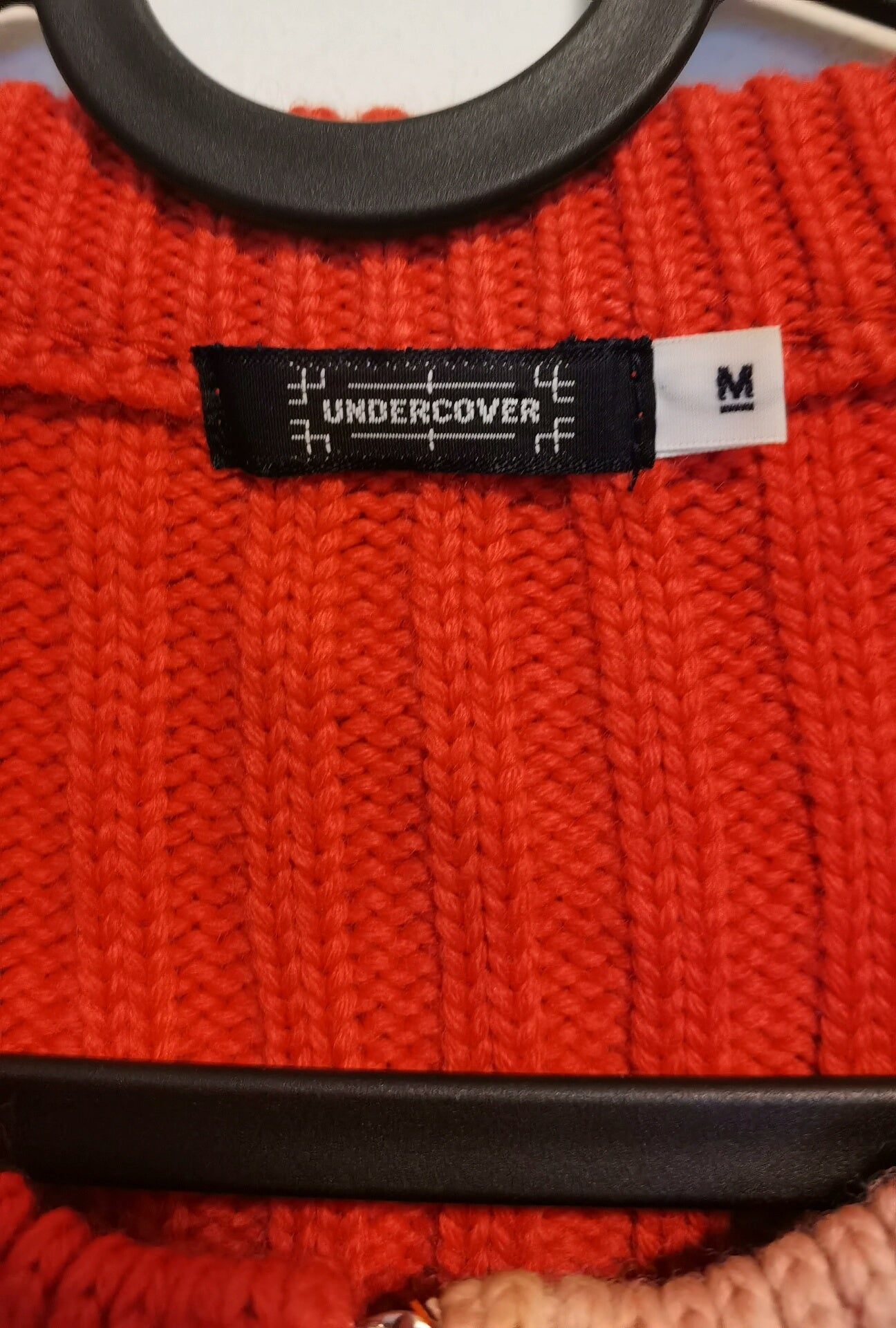 undercover zip knitted cardigan sweater