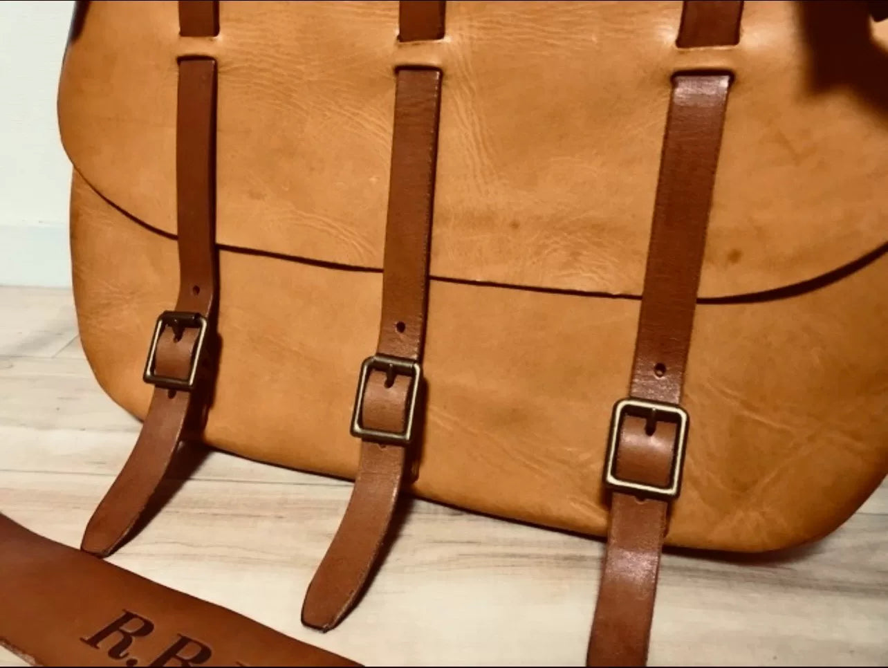 RRL Vintage Leather Messenger Bag