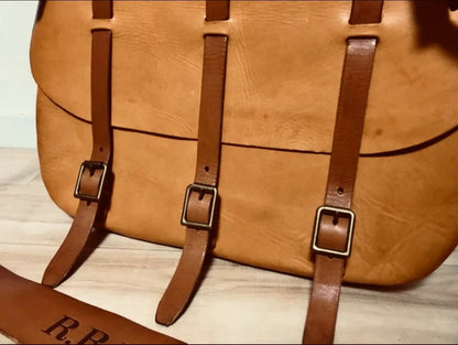 RRL Vintage Leather Messenger Bag