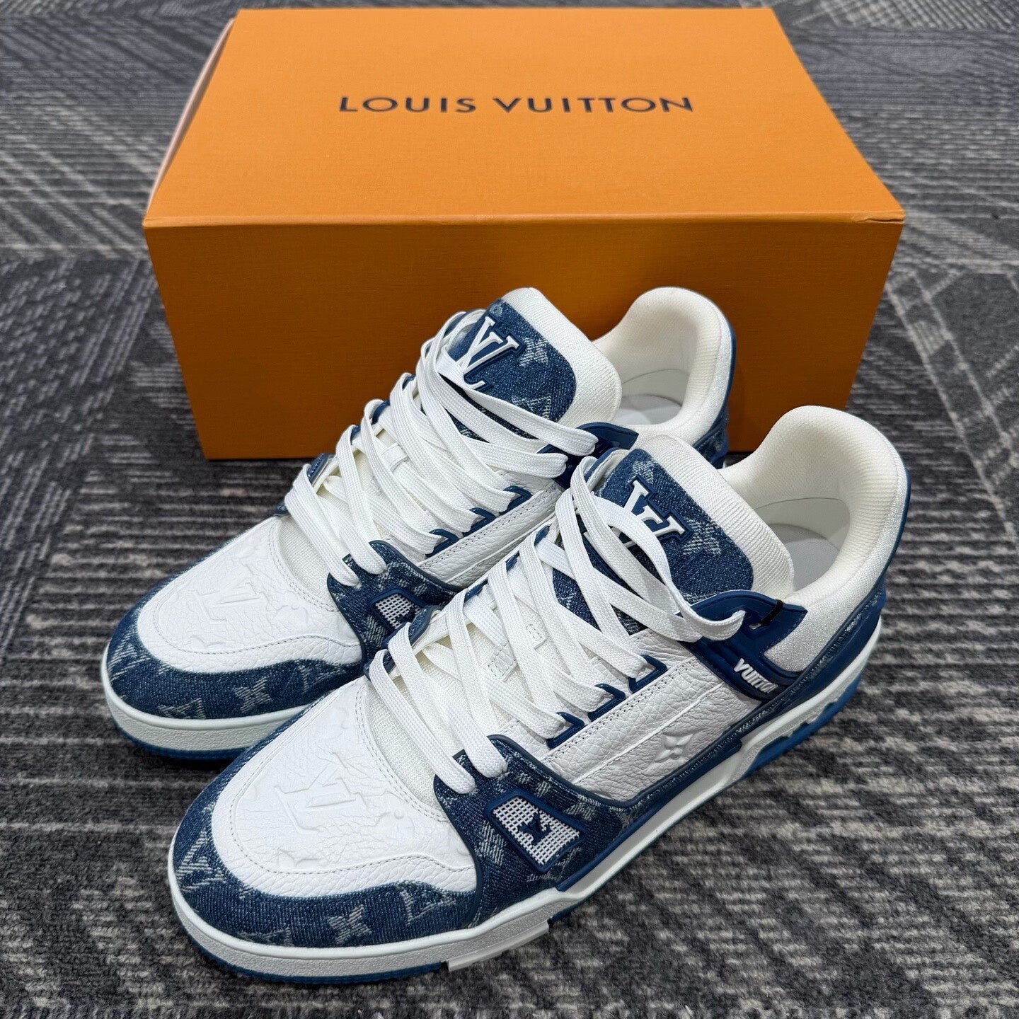 Louis Vuitton Denim Sneakers Size 44.5