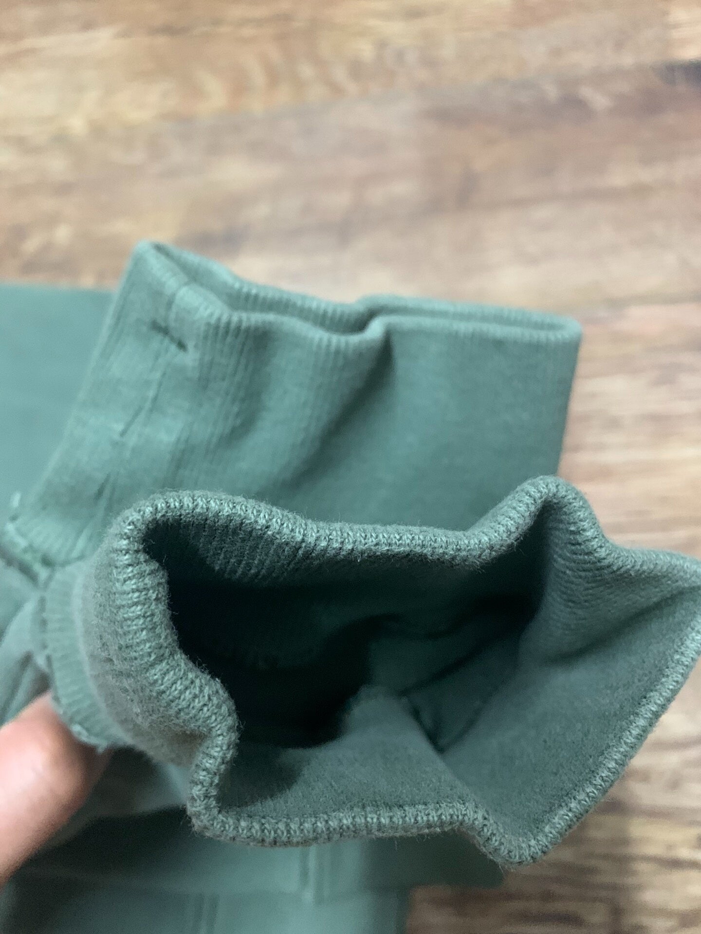stone island green half-zip sweatshirt