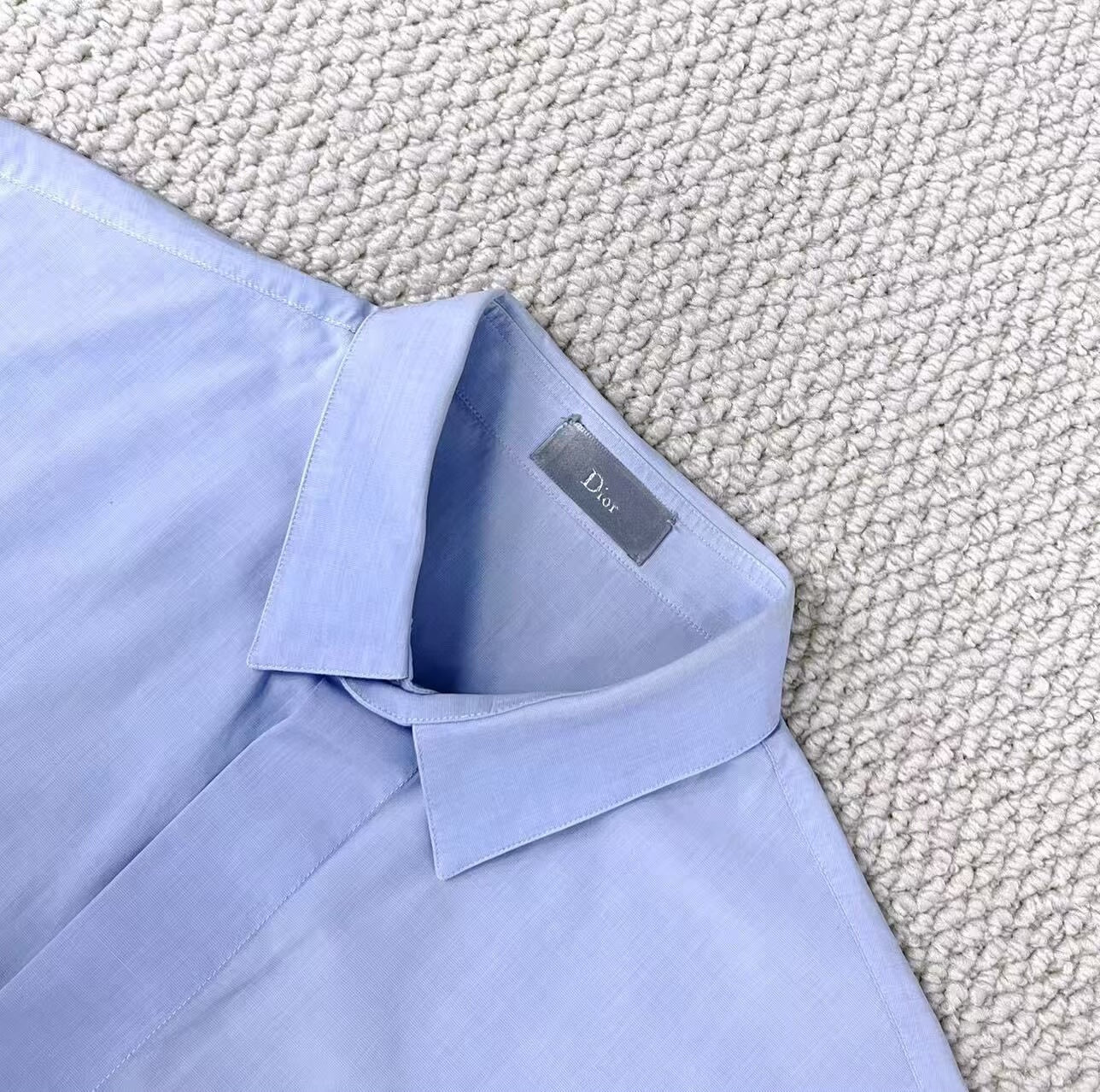 dior light blue embroidered cd bee shirt