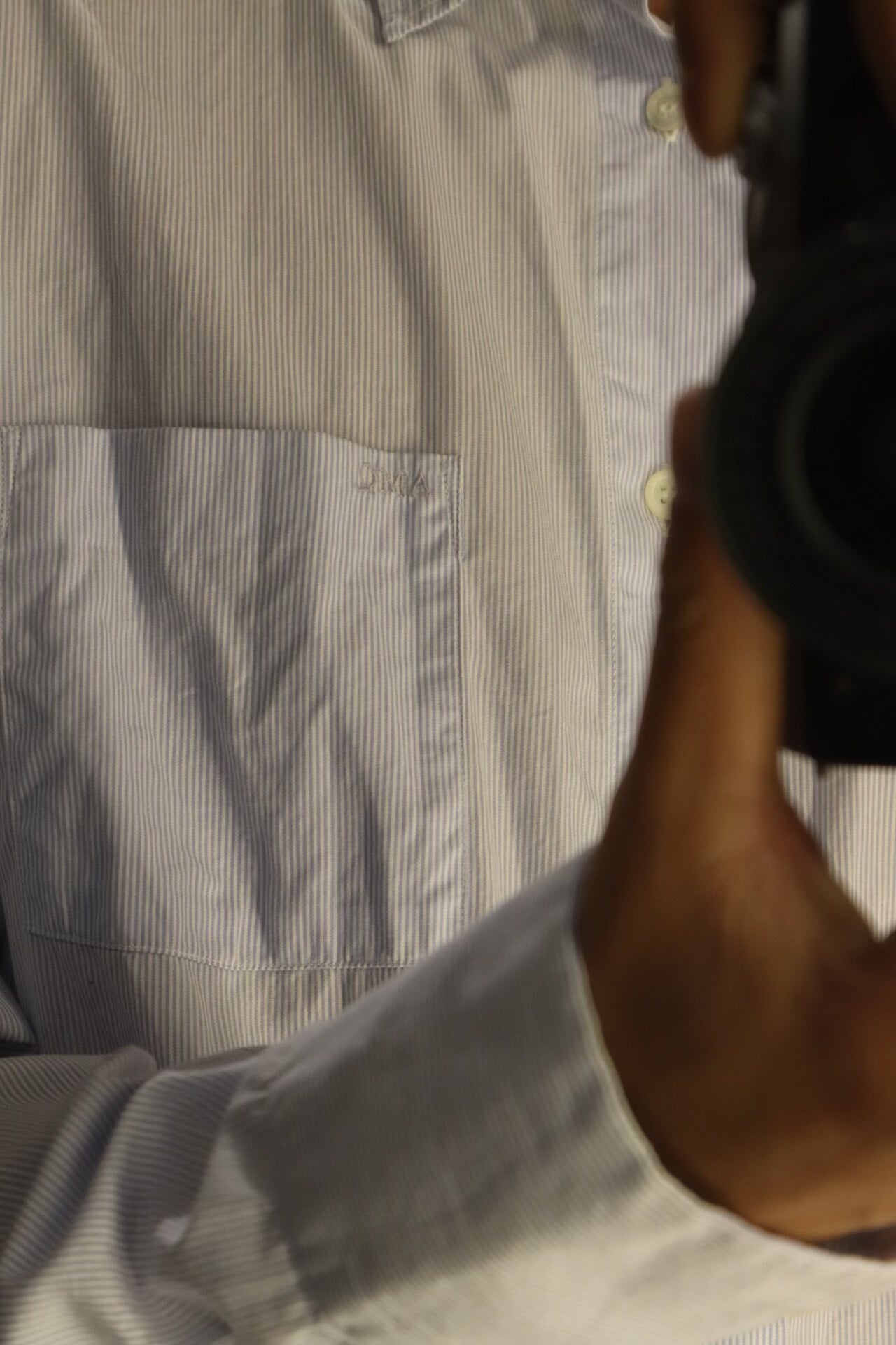 alexander mcqueen striped embroidered shirt