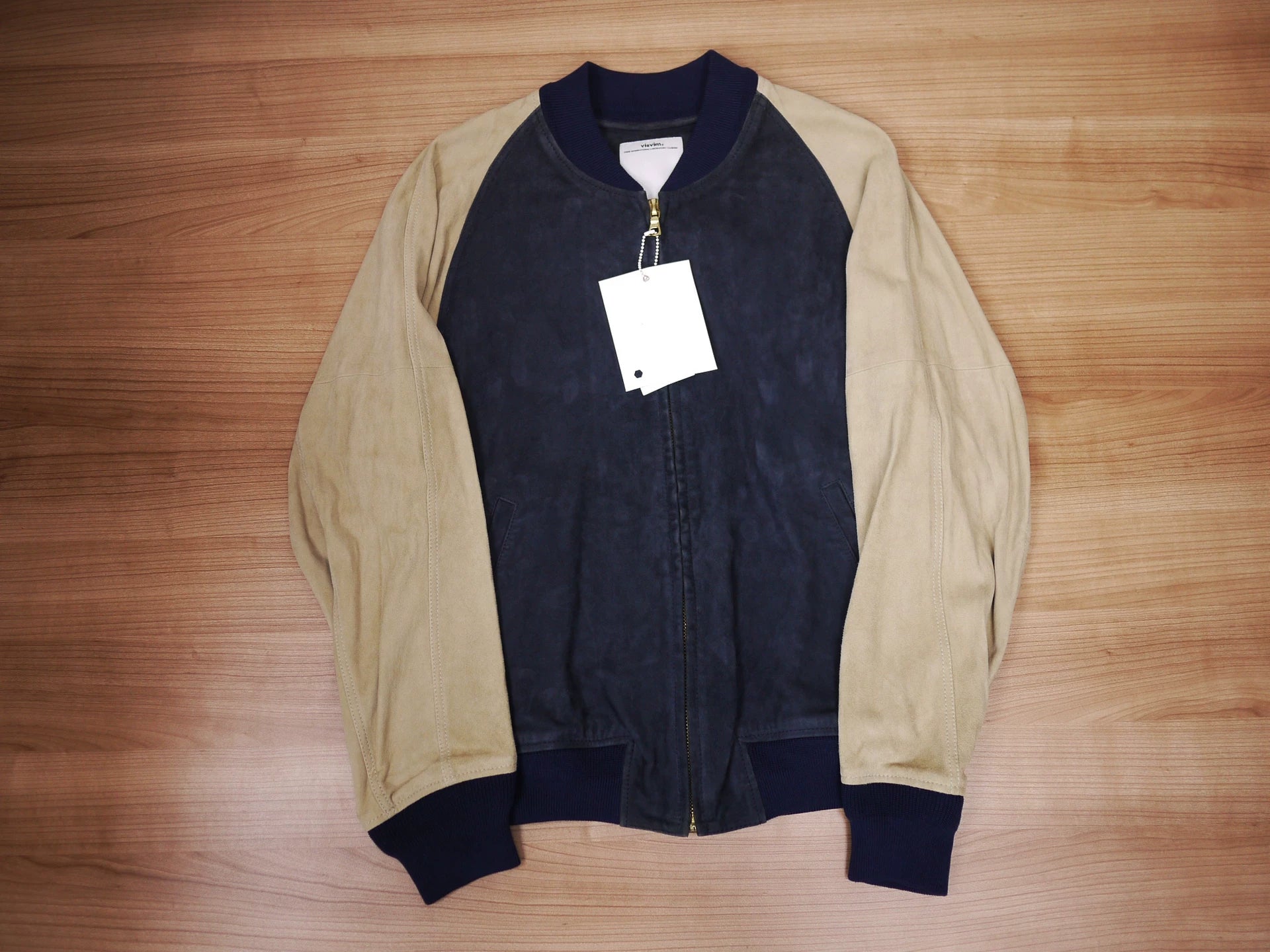 visvim varsity suede jacket size 2
