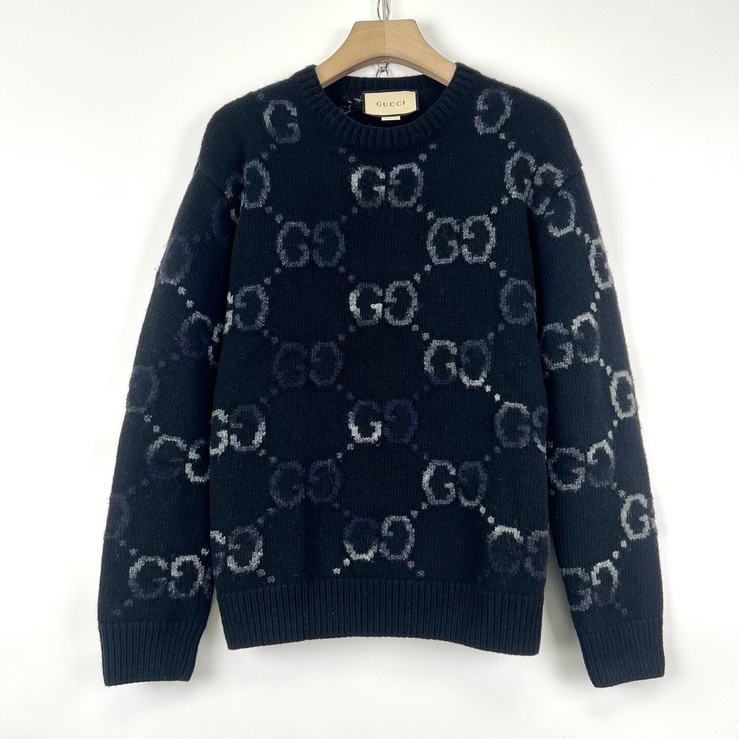 Gucci Black Gradient GG Wool Sweater