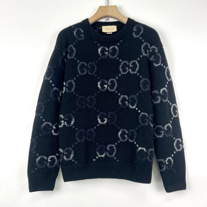 Gucci Black Gradient GG Wool Sweater