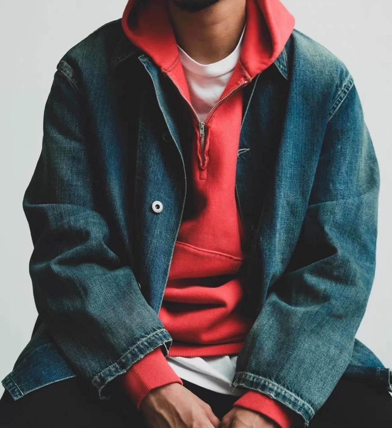 A.PRESSE Vintage Denim Jacket