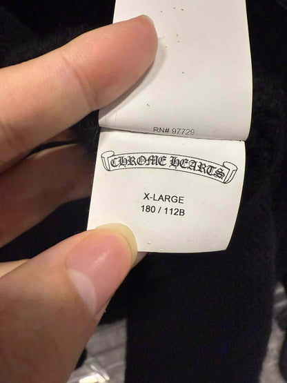 Chrome Hearts Black Cashmere Cardigan XL