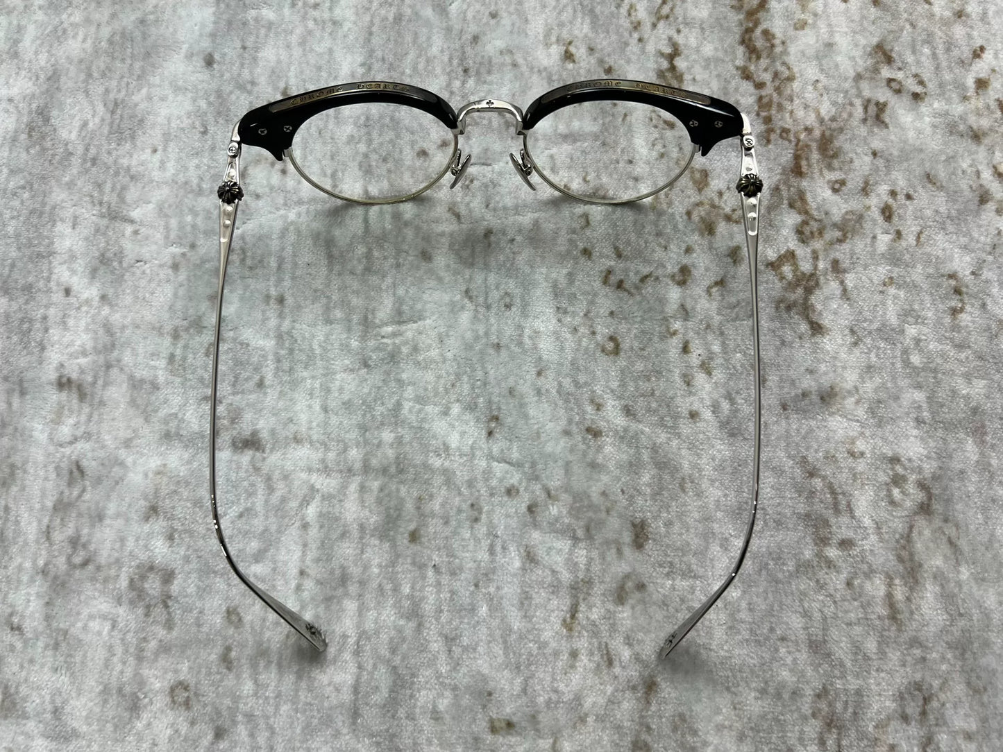 Chrome Hearts Sluntradiction II Half-Frame Eyeglasses