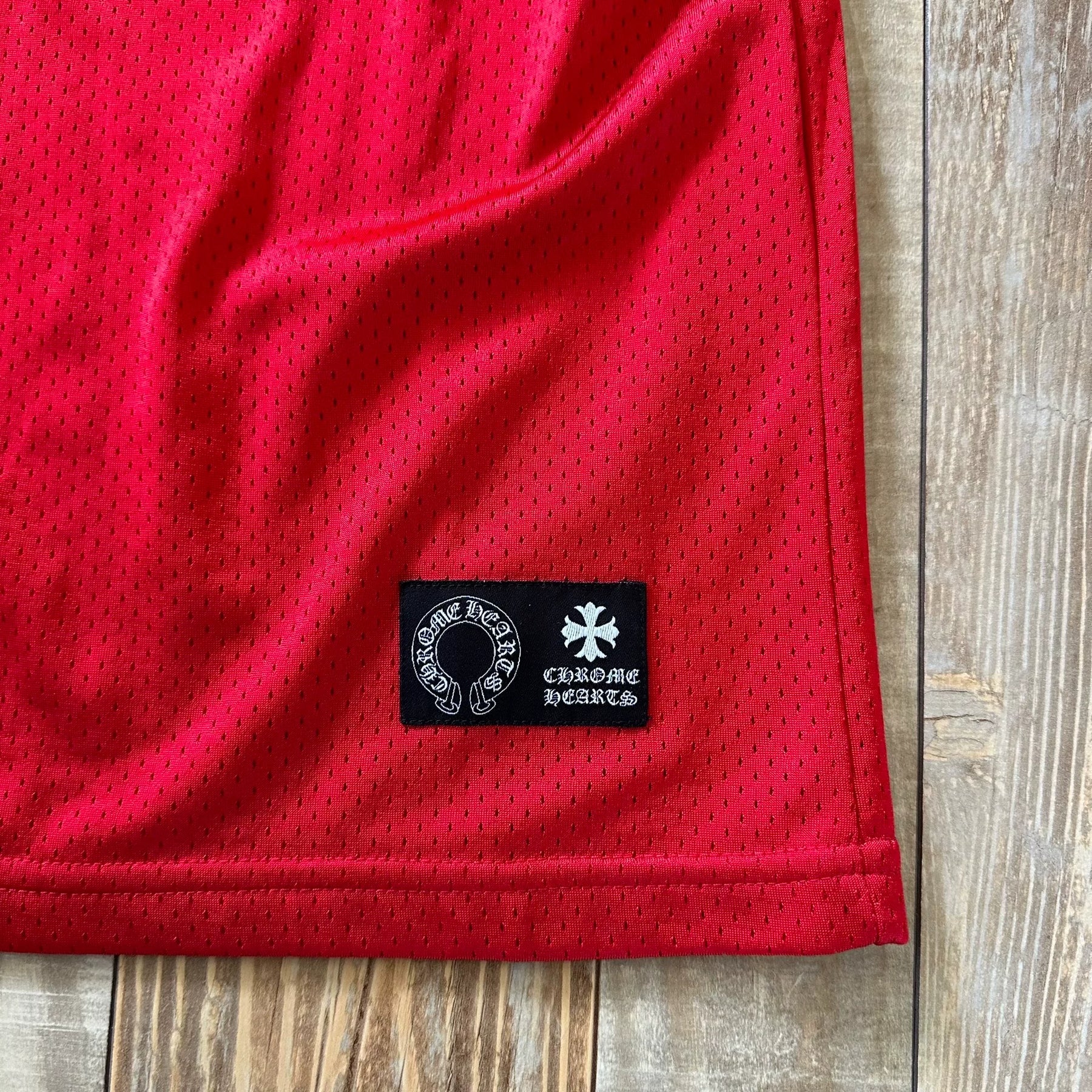 Chrome Hearts Red Mesh Vintage Hockey T-Shirt