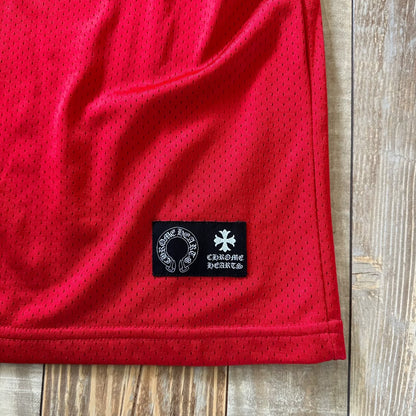 Chrome Hearts Red Mesh Vintage Hockey T-Shirt