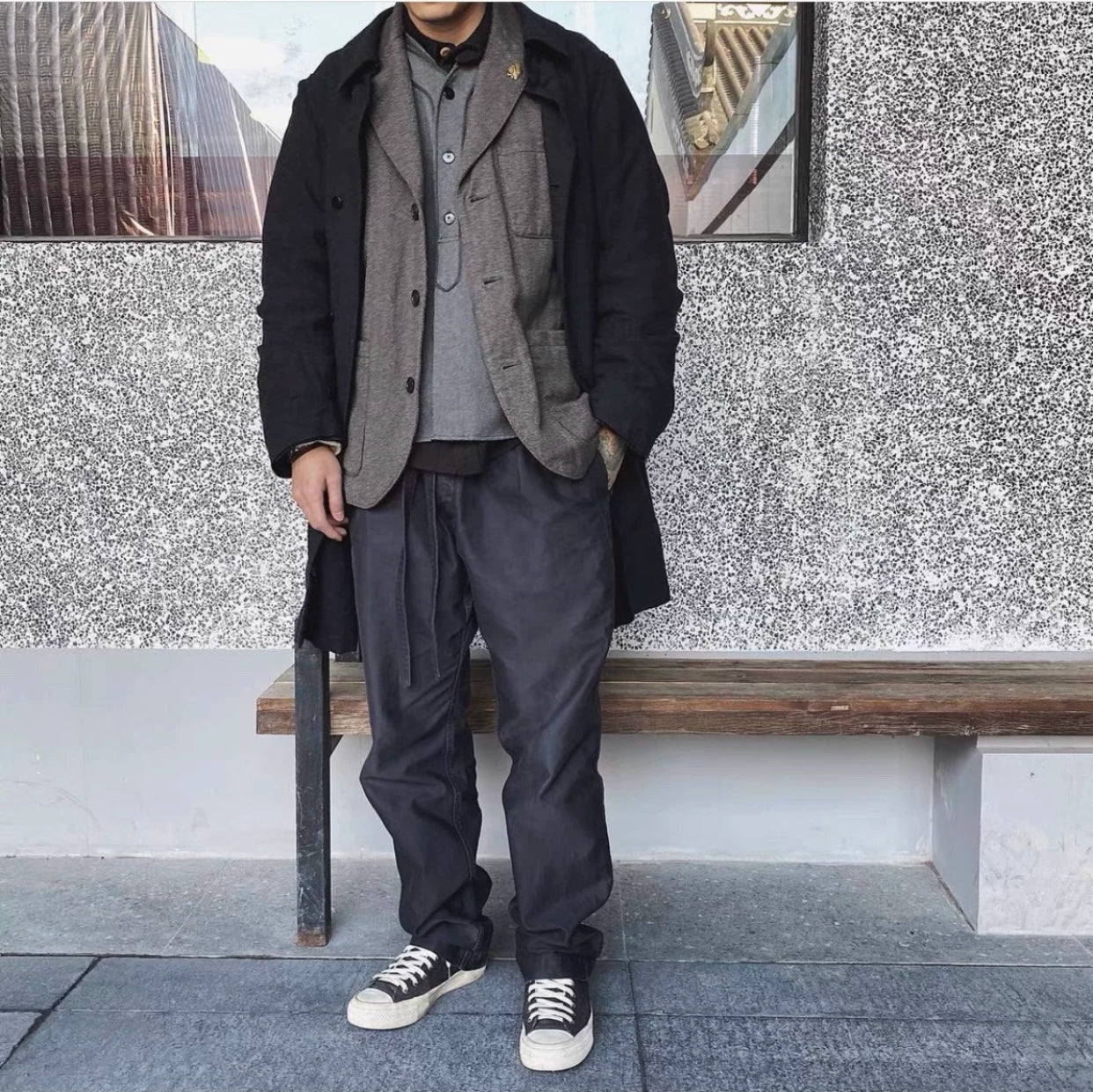 visvim Ayres Coat in Olive Green