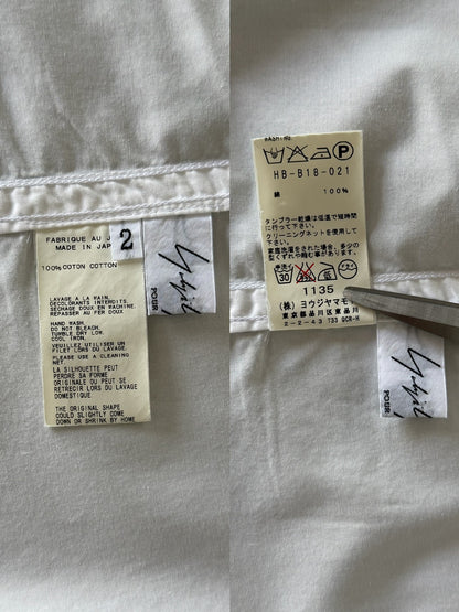 Yohji Yamamoto 12SS Asymmetric Collar Shirt