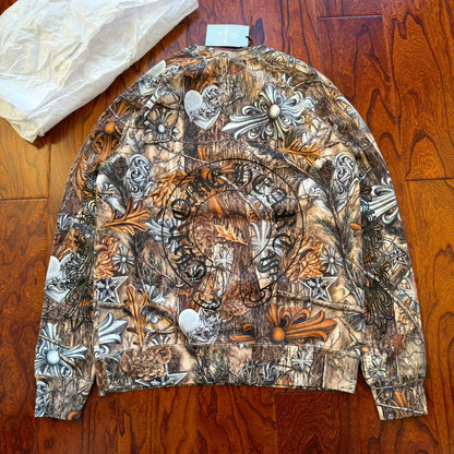 chrome hearts drake nike hoodie with floral print