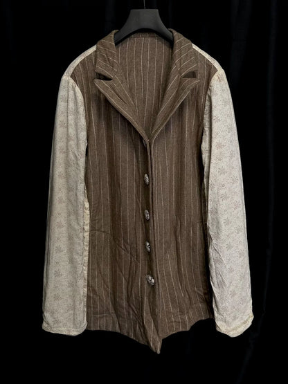 antique wool print coat by Geoffrey B SMALL