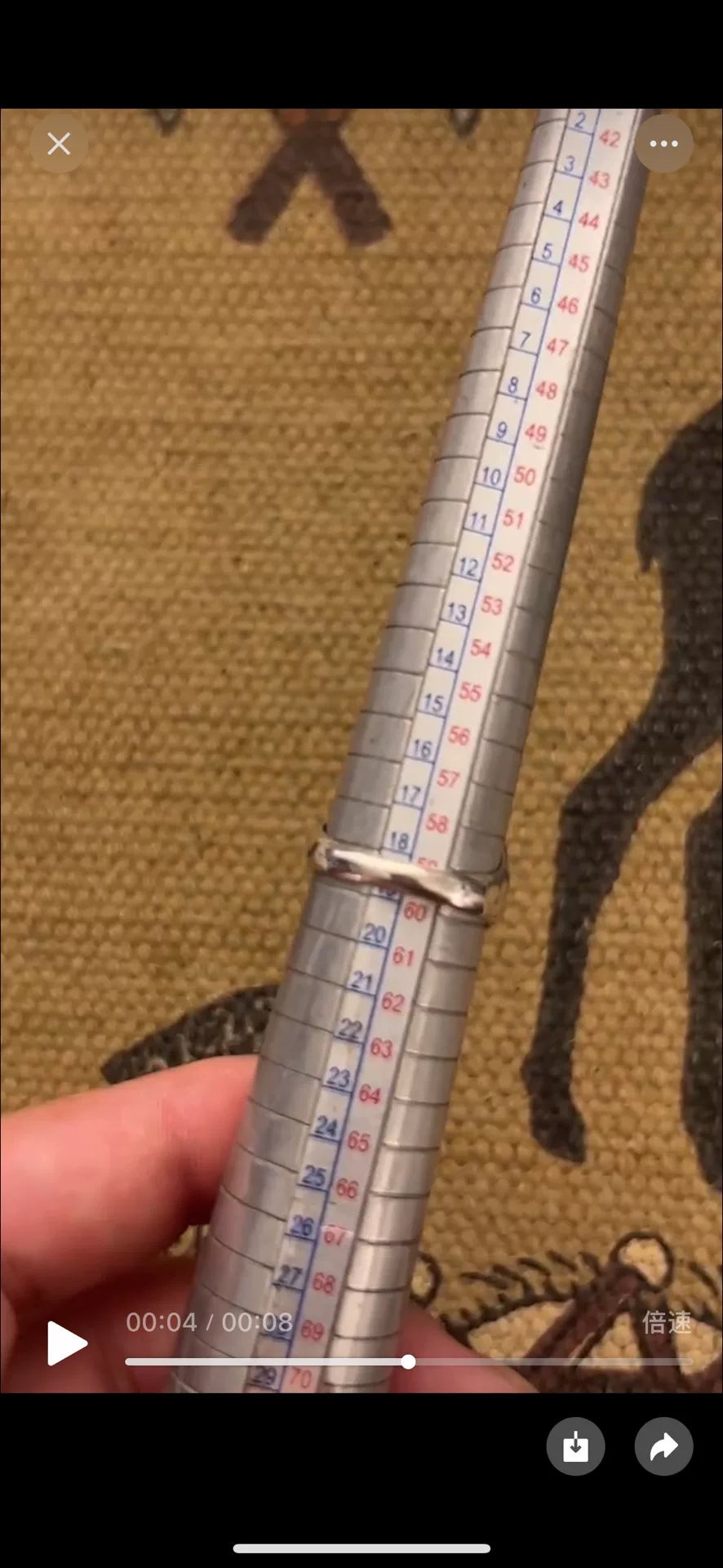 goros lightning ring size 18-19