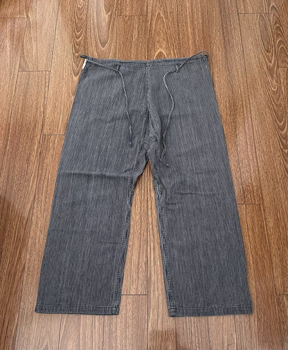 kapital vintage striped loose pants