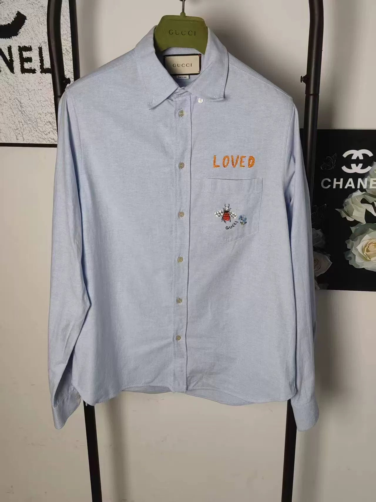 Authentic Gucci Embroidered Logo Zippered Item