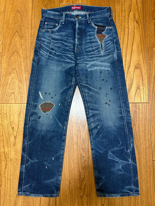 Neighborhood x Supreme Distressed Denim Pants