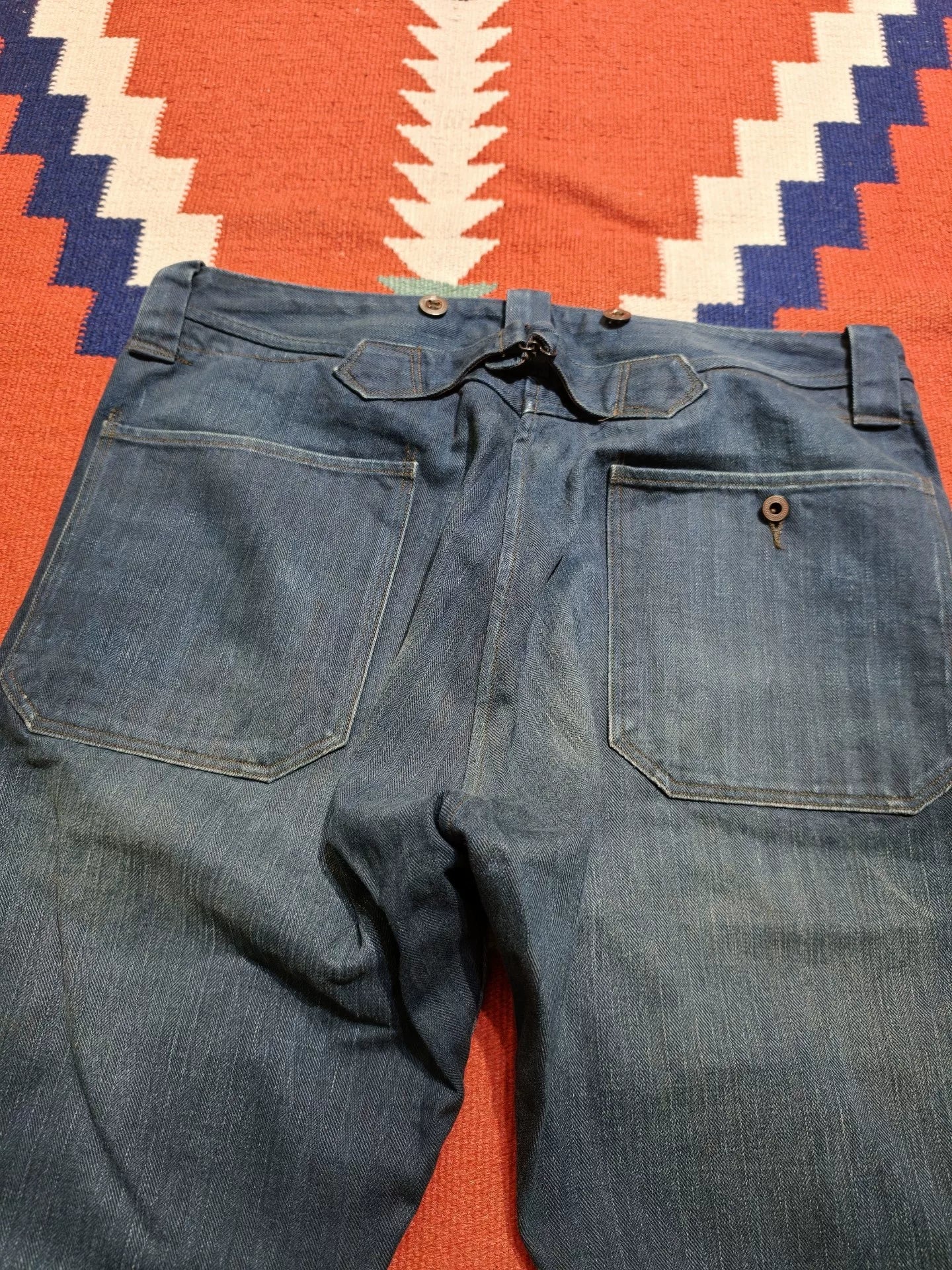RRL Indigo Herringbone HBT Jeans