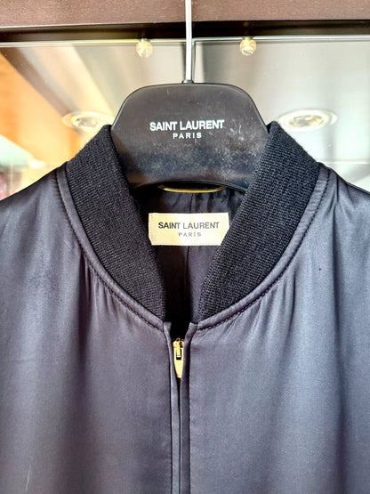 saint laurent black fireworks embroidered jacket