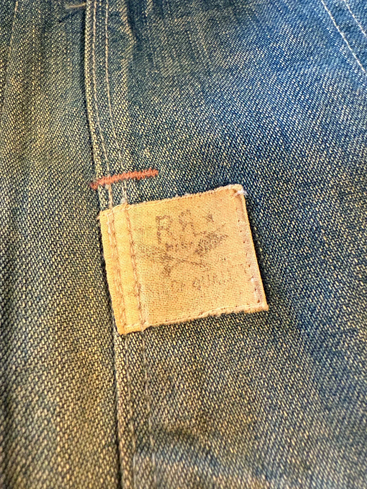 RRL Made in USA Distressed Denim Jacket