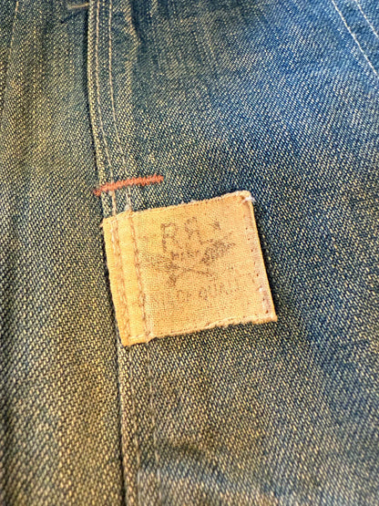RRL Made in USA Distressed Denim Jacket