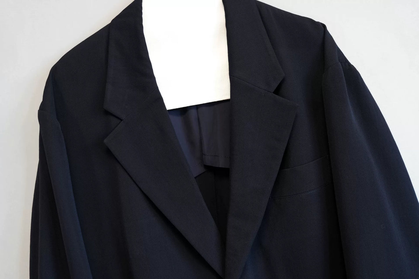 Yohji Yamamoto Wool Jacket Navy Blue