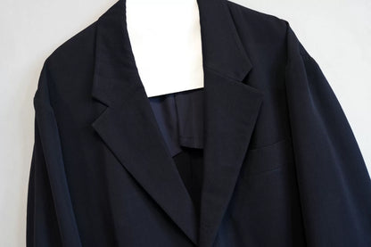 Yohji Yamamoto Wool Jacket Navy Blue