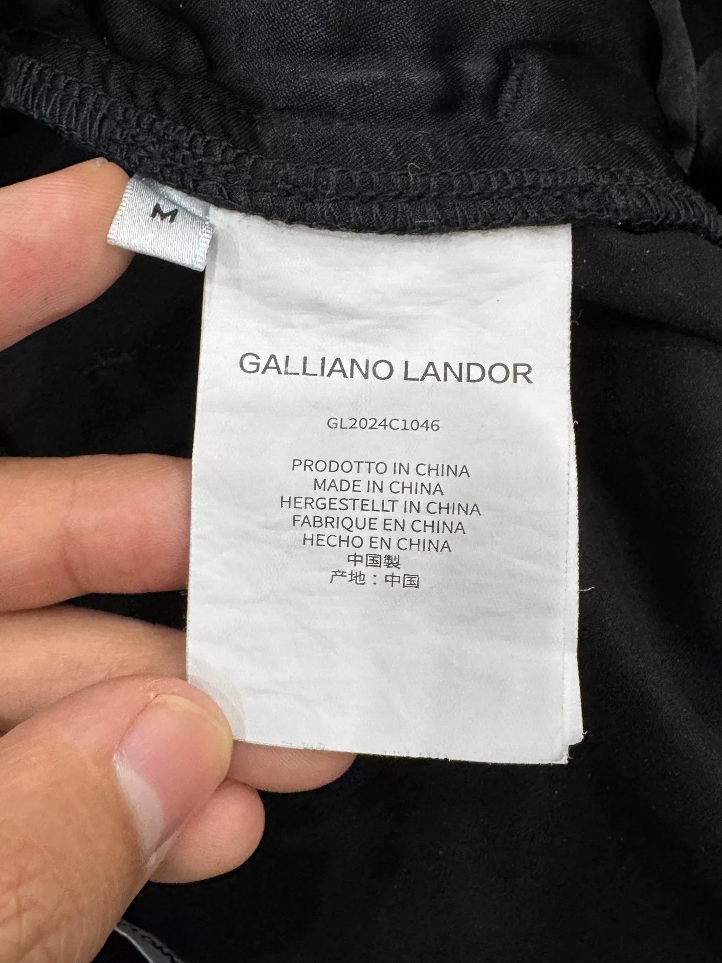 gallianolandor suede pocket cargo pants