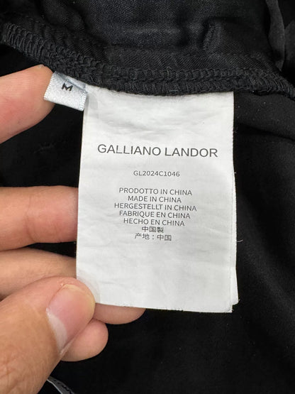 gallianolandor suede pocket cargo pants