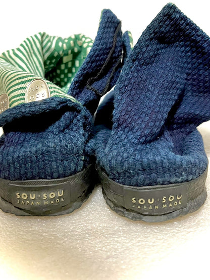 Kapital Style Sashiko Fabric Boots