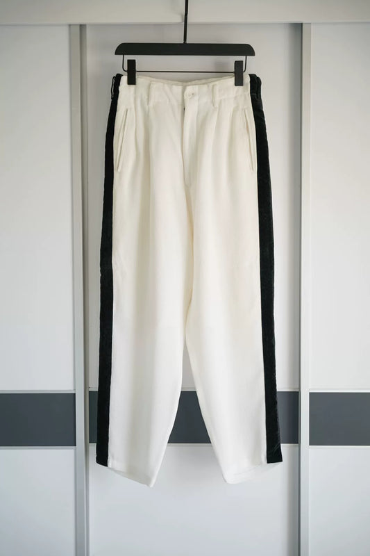 Yohji Yamamoto Velvet Patchwork Trousers