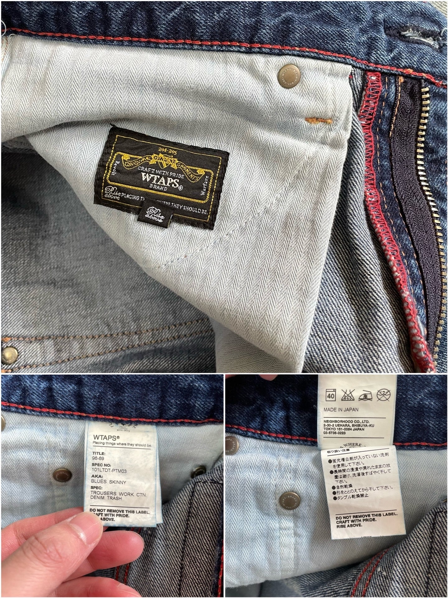 WTAPS Blues Skinny Jeans