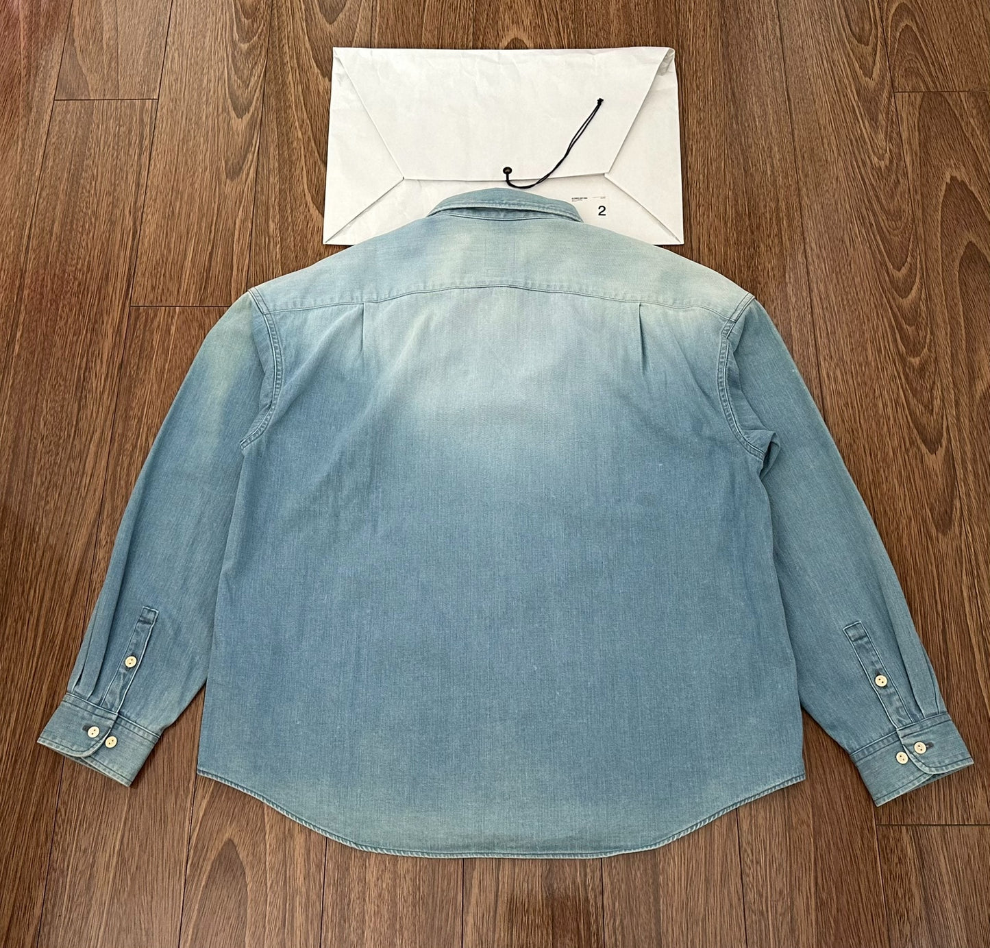 visvim denim shirt with faded detail