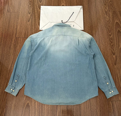 visvim denim shirt with faded detail