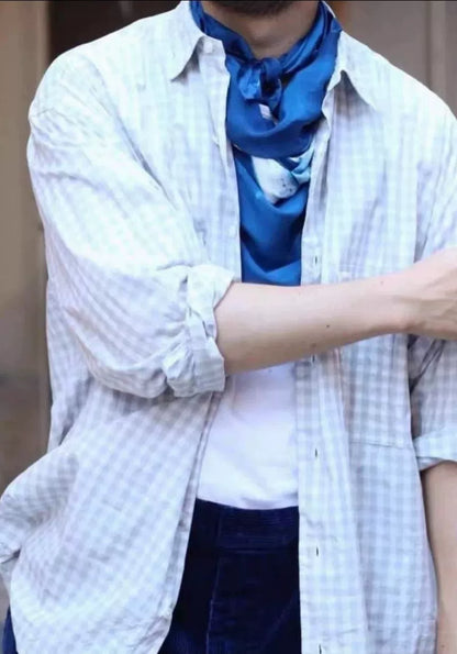 Porter Classic Roll Up Kyoto Limited Gray Check Shirt