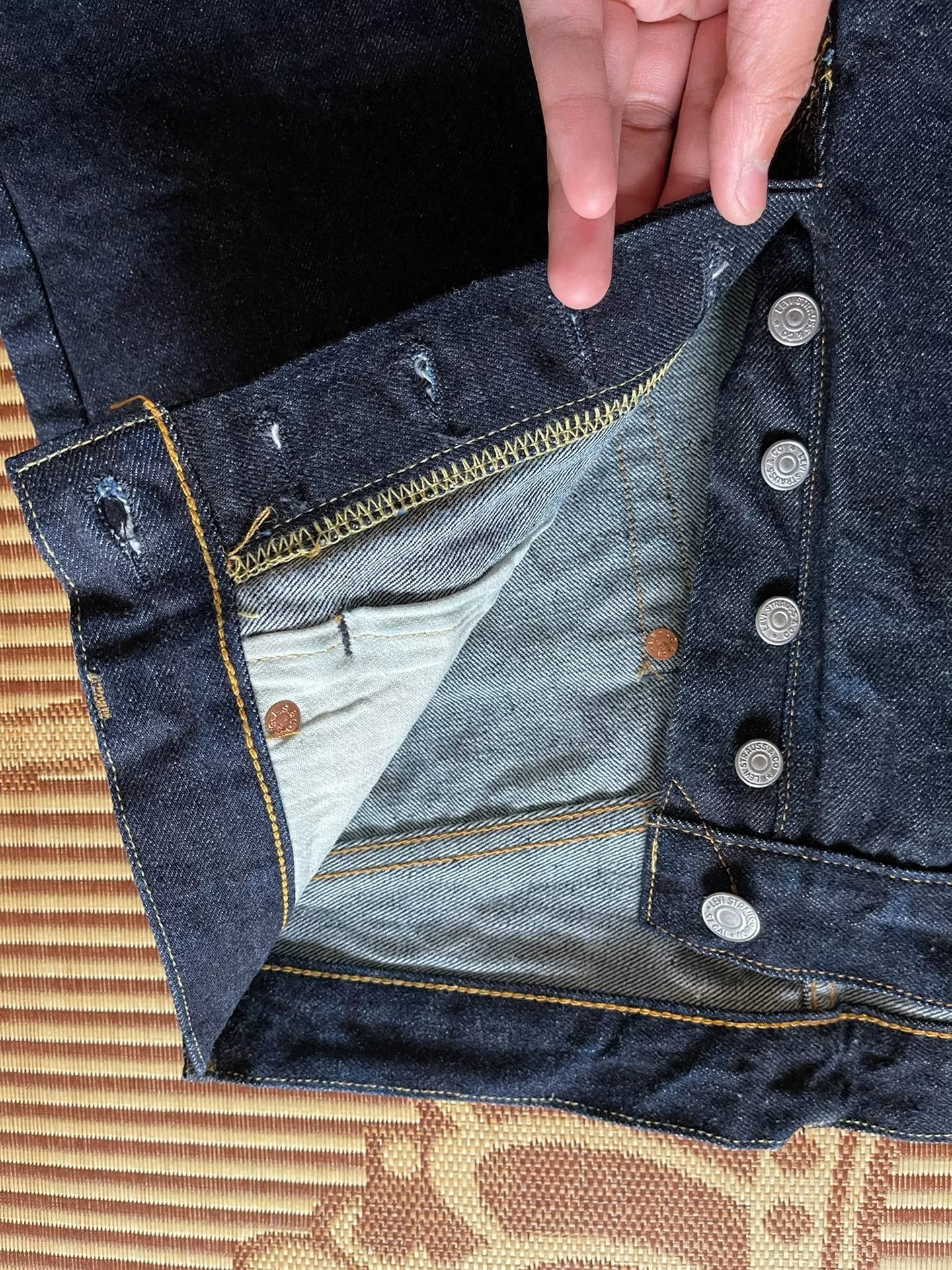 Levi's 501xx 1955 Raw Denim Jeans
