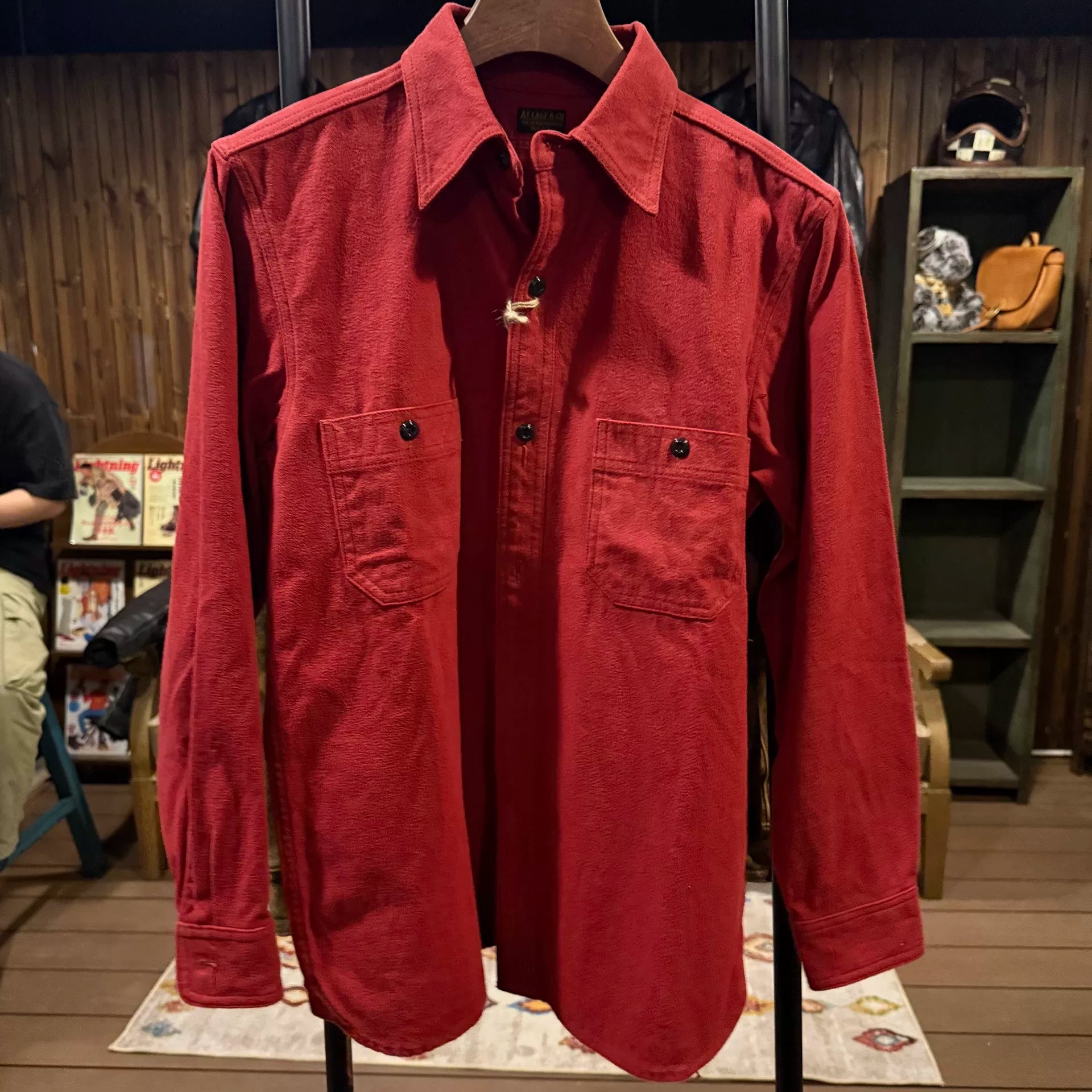 Atlast Co Red Workwear Shirt