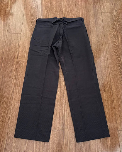 visvim hakama stripe pants in black