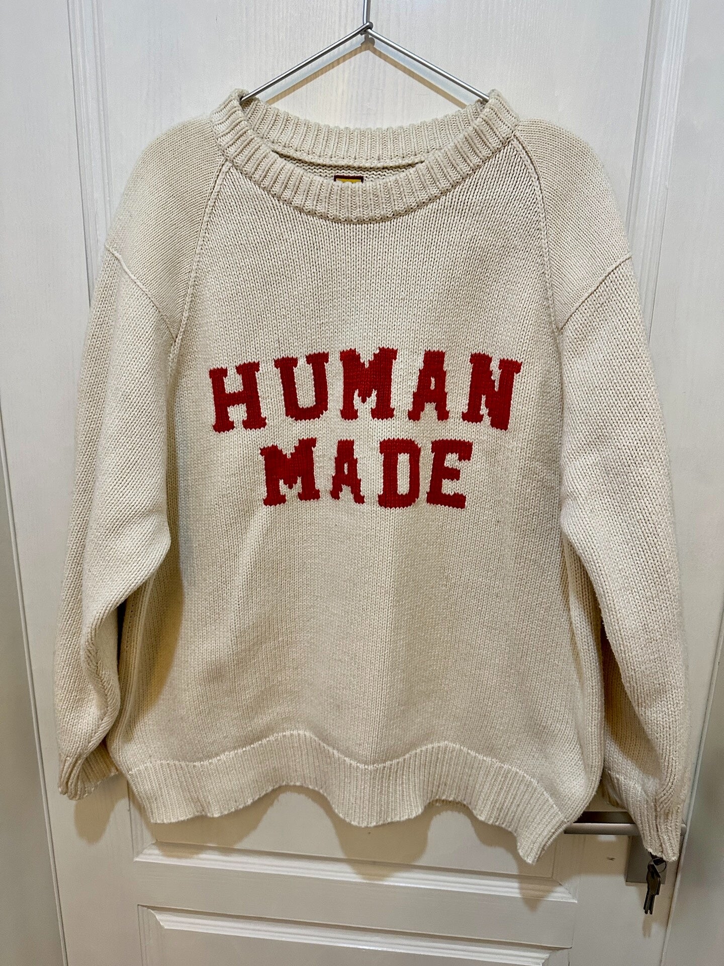 human made raglan sleeve knit sweater
