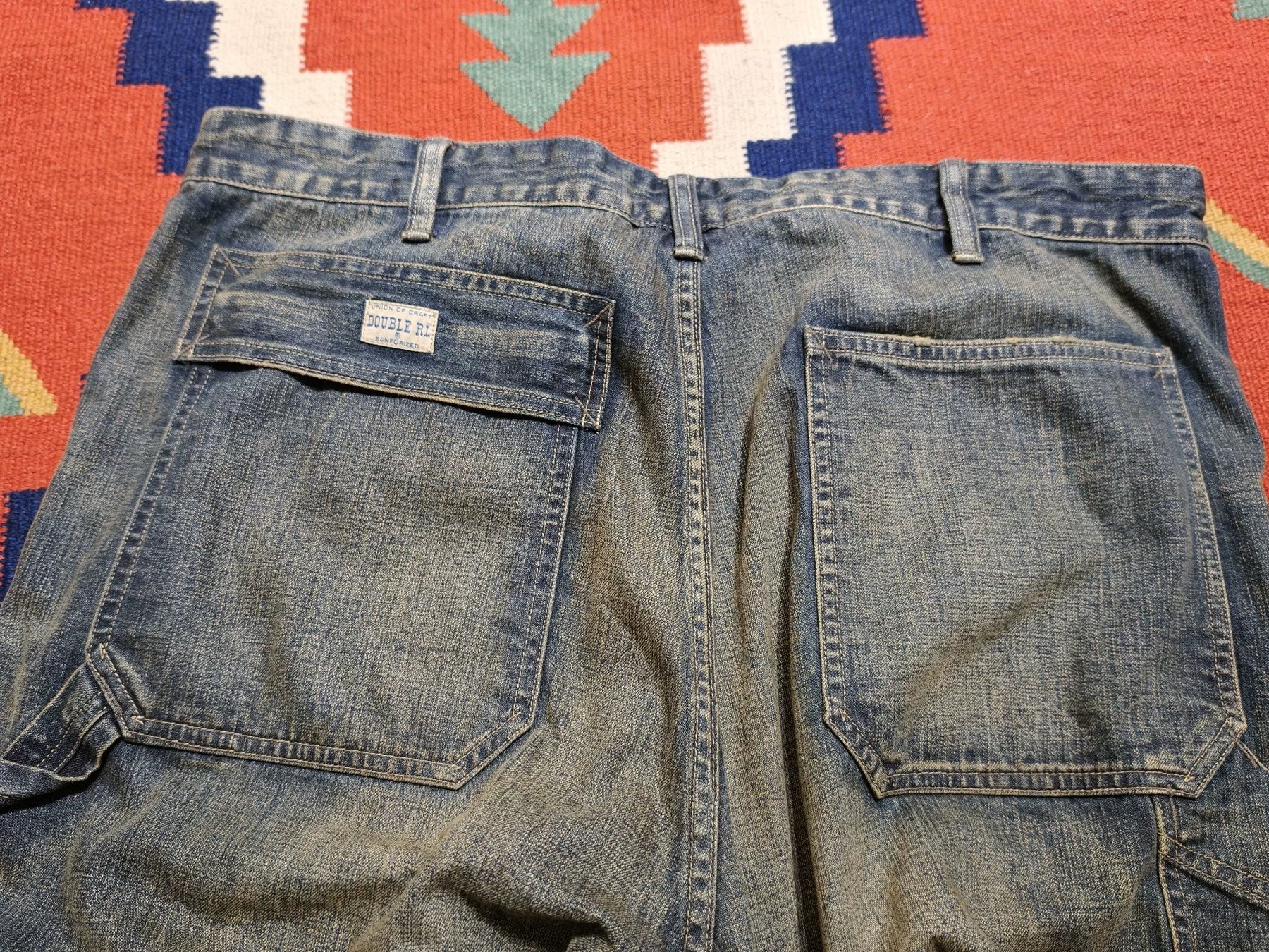 RRL Limited Yellow Mud Wash Jeans
