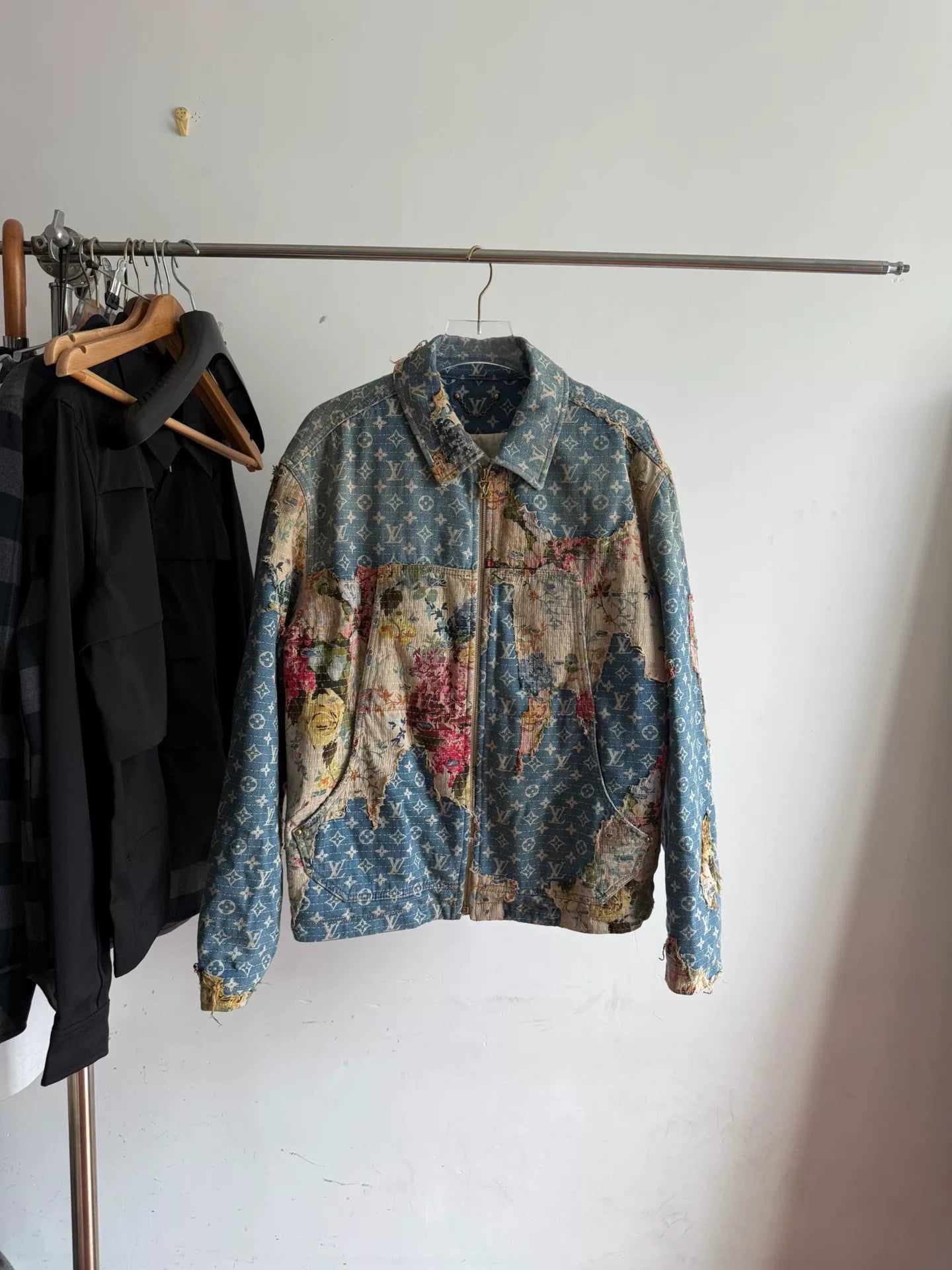 Louis Vuitton Floral Embroidered Denim Jacket