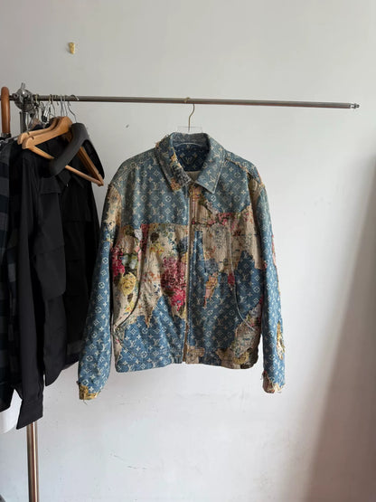 Louis Vuitton Floral Embroidered Denim Jacket