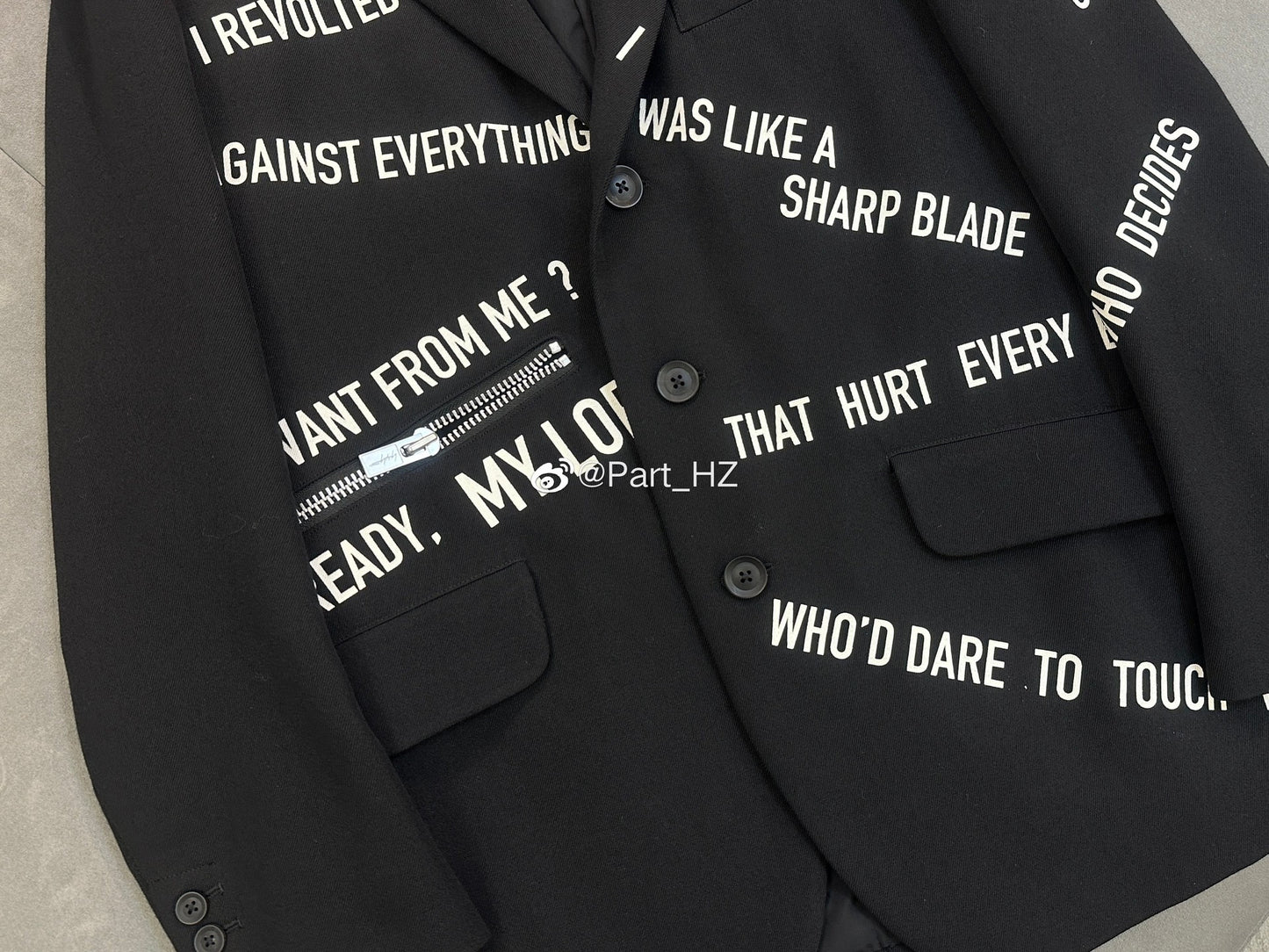 Yohji Yamamoto A/W 2021 Slogan Set