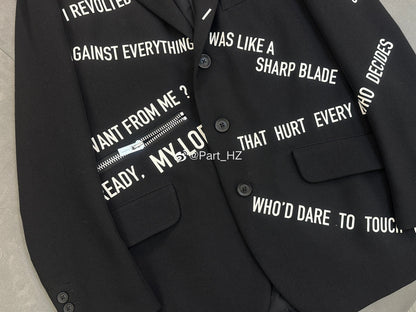 Yohji Yamamoto A/W 2021 Slogan Set