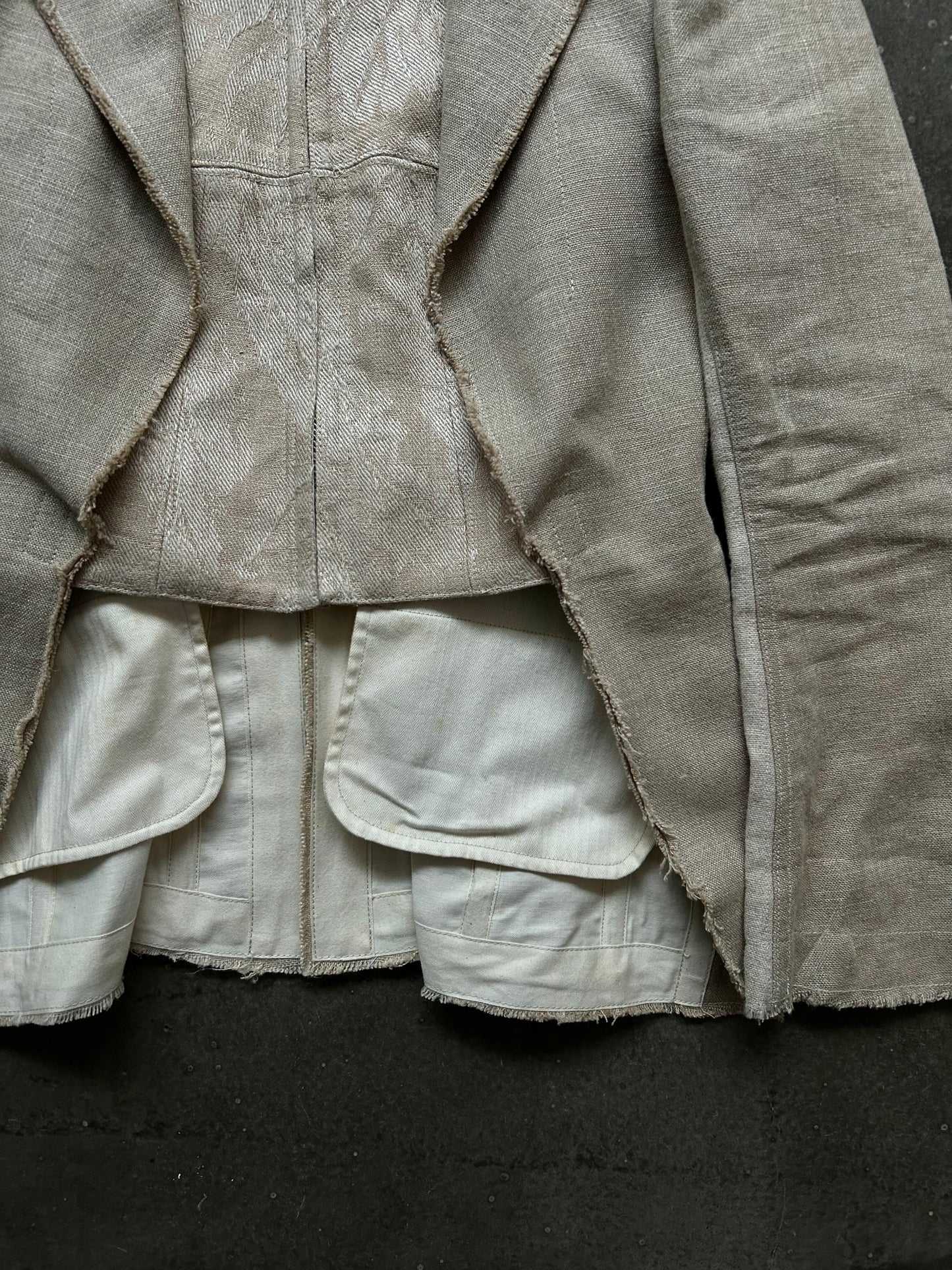 junya watanabe faux layered suit jacket