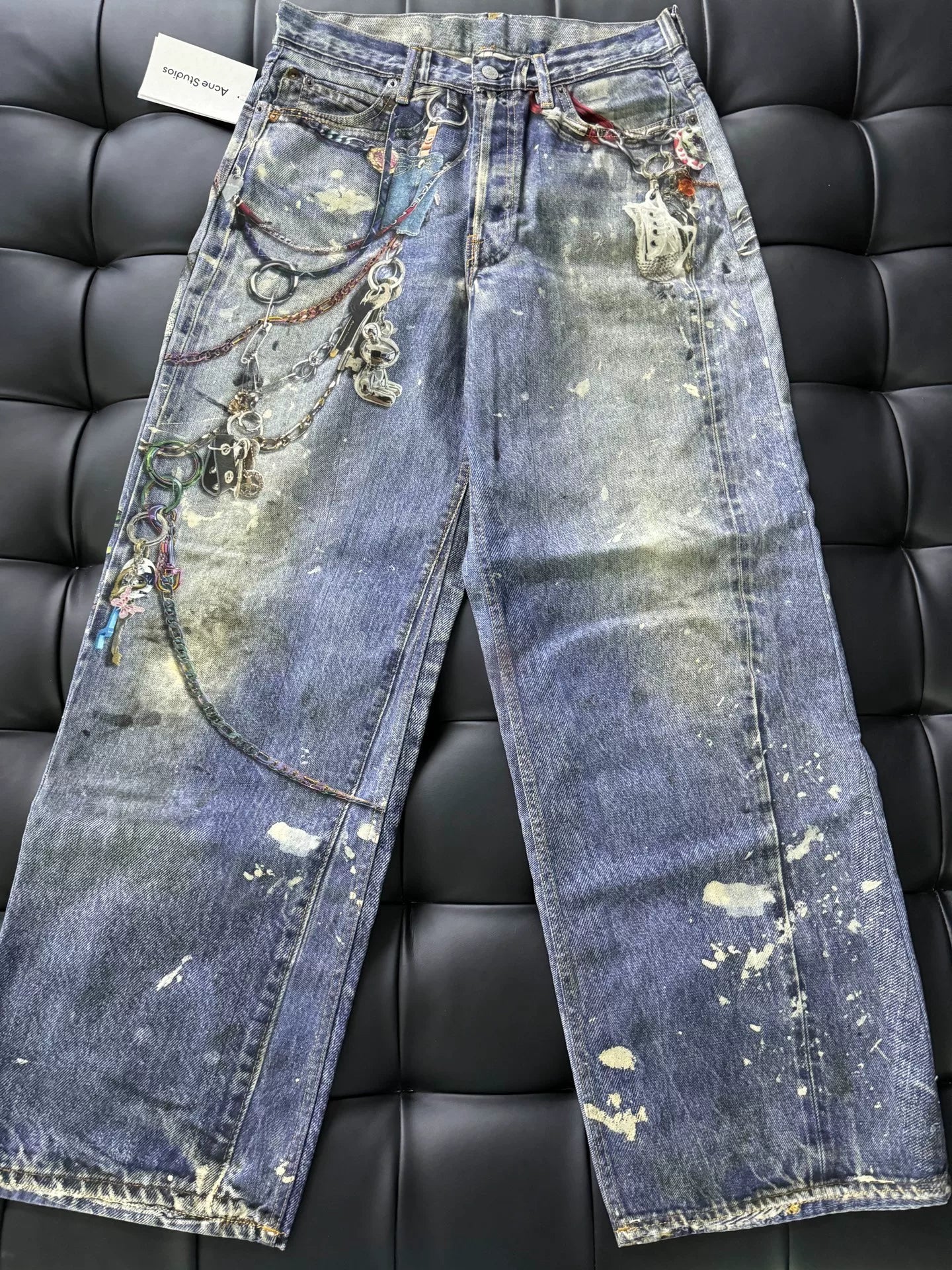 Acne Studios 3D Printed Denim Pants