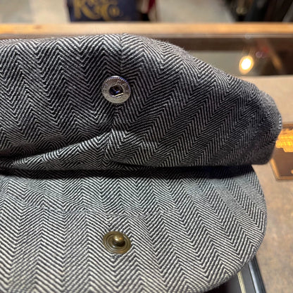RRL Herringbone Newsboy Cap