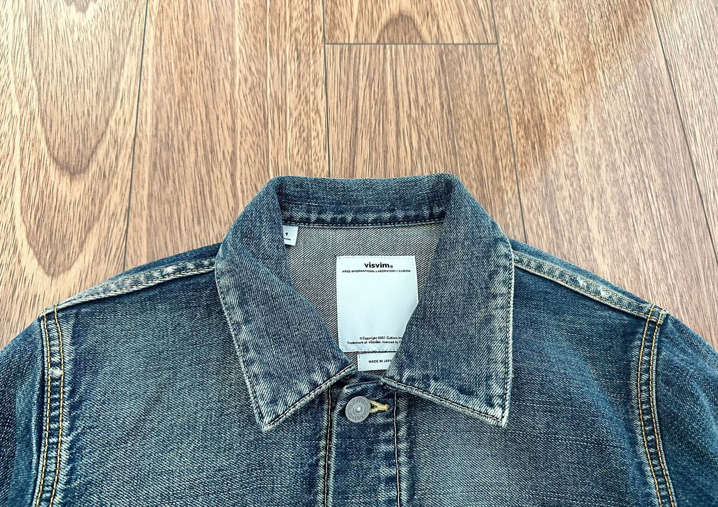 visvim ss 101 denim jacket damaged condition